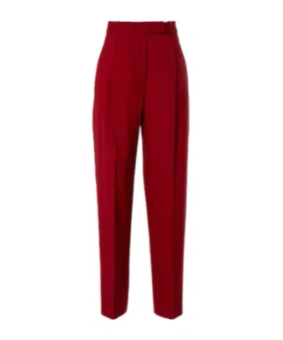 Rohe Virgin Wool Tapered Pants In Red