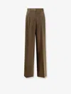 Rohe Virgin Wool Trousers In Brown
