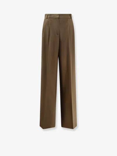 Rohe Virgin Wool Trousers In Brown