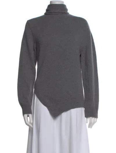Pre-owned Rohe Virgin Wool Turtleneck Sweater In Gray