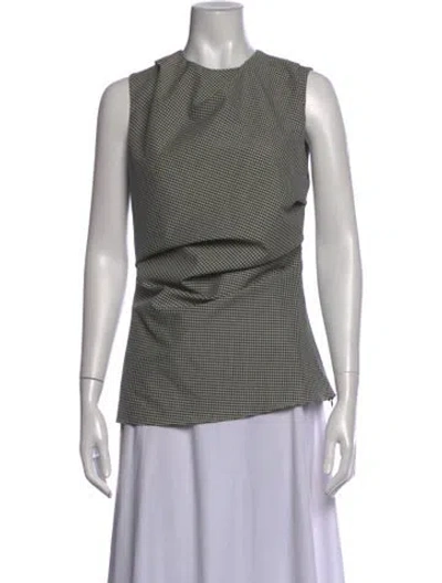 Pre-owned Rohe Virgin Wool Tweed Pattern Top W/ Tags In Multicolor