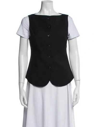 Pre-owned Rohe Virgin Wool Vest In Black