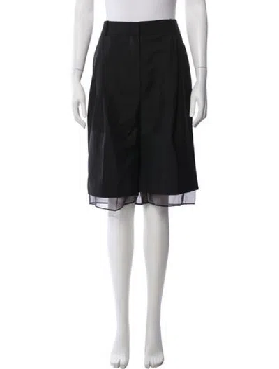 Pre-owned Rohe Virgin Wool Wide Leg Pants In Black