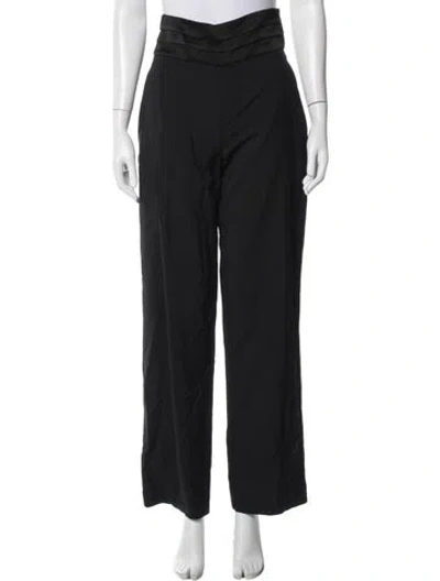 Pre-owned Rohe Virgin Wool Wide Leg Pants In Blue