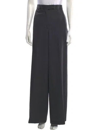Pre-owned Rohe Virgin Wool Wide Leg Pants In Gray