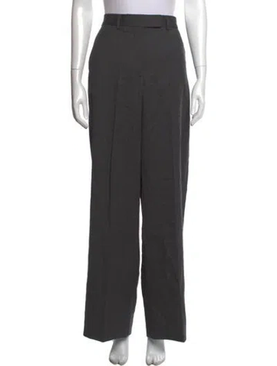 Pre-owned Rohe Virgin Wool Wide Leg Pants In Gray