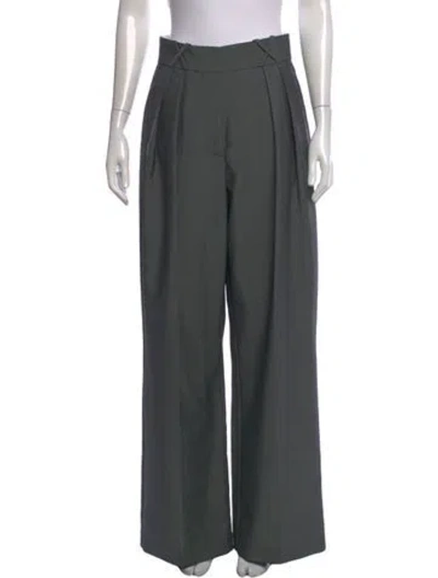 Pre-owned Rohe Virgin Wool Wide Leg Pants In Grey