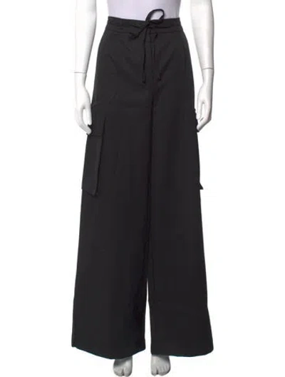 Pre-owned Rohe Virgin Wool Wide Leg Pants W/ Tags In Black
