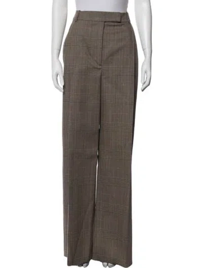 Pre-owned Rohe Virgin Wool Wide Leg Pants W/ Tags In Brown