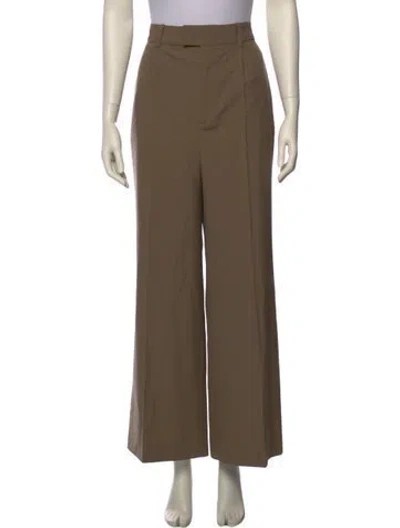 Pre-owned Rohe Virgin Wool Wide Leg Pants W/ Tags In Green