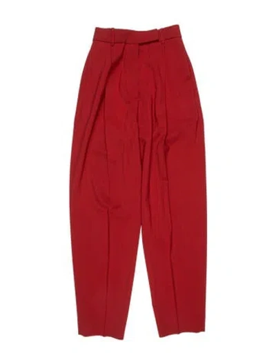 Pre-owned Rohe Virgin Wool Wide Leg Pants W/ Tags In Red
