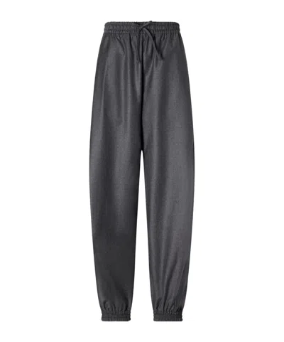 Rohe Virgin Wool Wide-leg Balloon Pants In Gray