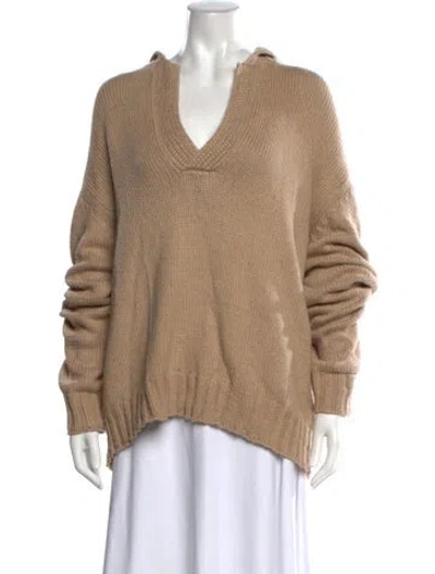 Pre-owned Rohe V-neck Sweater In Neutrals
