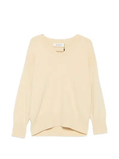 Rohe V-neck Sweater In Nude