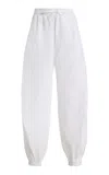 Rohe Crushed Cotton Volume Trousers Optic White In White