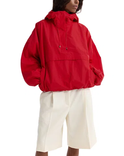 Rohe Volume Silk Blend Anorak In Red
