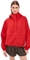 Rohe Volume Silk Blend Anorak Jacket In Red