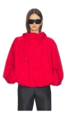 Rohe Volume Silk Blend Anorak Jacket In Red