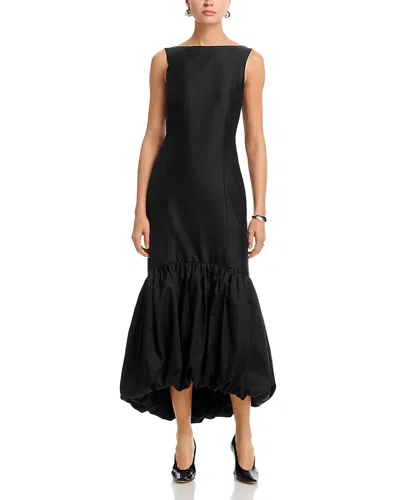 Rohe Voluminous Peplum Dress In Black