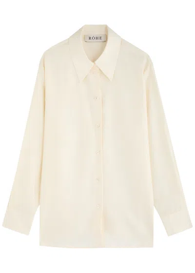 Rohe Washed Silk Shirt In White
