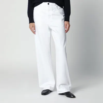 Rohe Low-rise Wide-leg Jeans In White