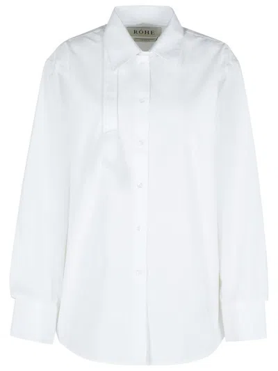 ROHE WHITE COTTON SHIRT