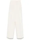 Rohe Wide-leg Textured Trousers In Gray