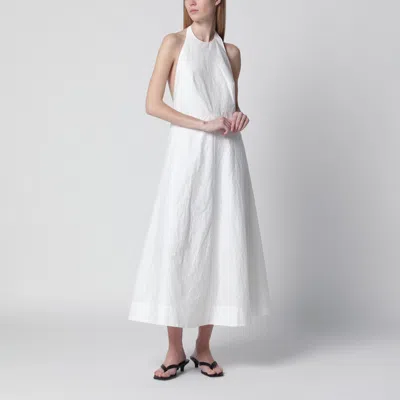 Rohe White Midi Dress In Cotton Blend