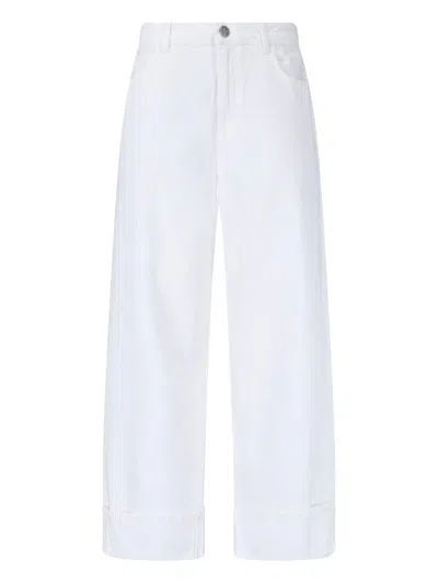 Rohe White Mid-rise Straight-leg Cotton Jeans