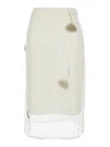 Rohe Silk Skirt With Jewel Details In White