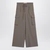 Rohe Wide Cargo Trousers In Taupe In Beige