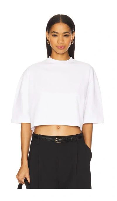 Rohe Wide Cropped T-shirt In White