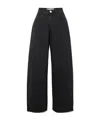 Rohe High-rise Wide-leg Jeans In Black