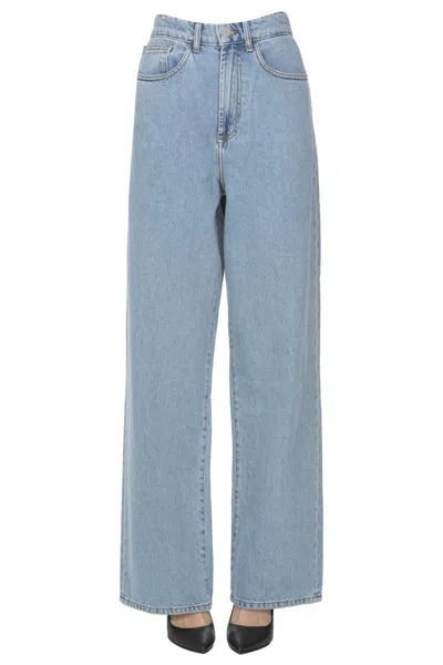 Rohe Wide Leg Jeans In Blue