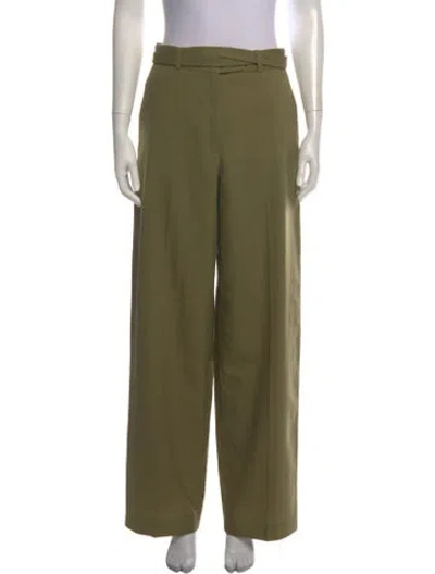 Pre-owned Rohe Wide Leg Pants In Green