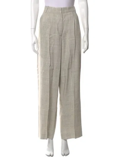 Pre-owned Rohe Wide Leg Pants In Neutrals