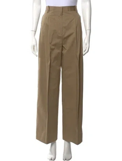 Pre-owned Rohe Wide Leg Pants In Neutrals