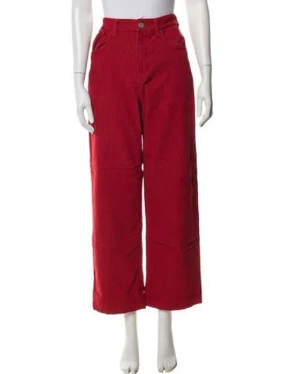 Pre-owned Rohe Wide Leg Pants In Red