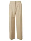 Rohe Pleated Slim-fit Trousers In Fawn