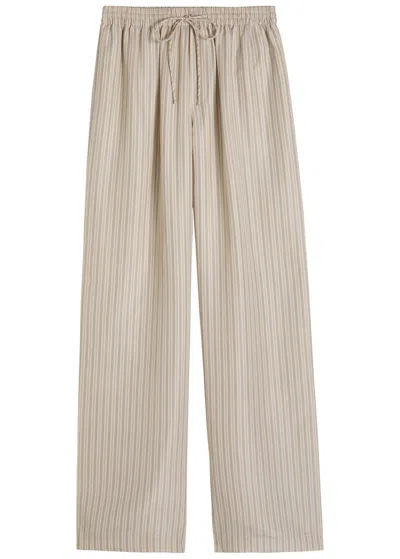 Rohe Wide-leg Silk-chiffon Trousers In Pattern