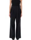Rohe Tailored Wool-blend Trousers In Black
