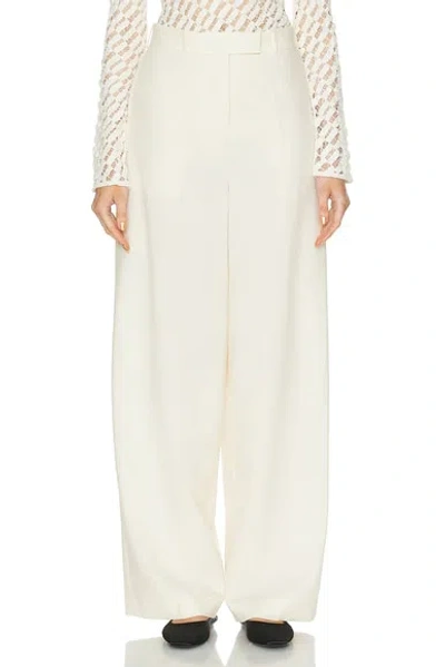 Rohe Wide Leg Trouser In Off White