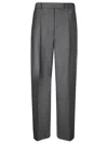 Rohe Wide-leg Trousers In Dark Grey Melange