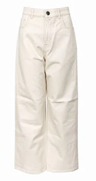 Rohe Róhe Wide-leg Cotton Jeans In White