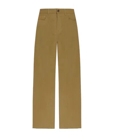 Rohe Róhe Wide-leg Five-pocket Pants In Brown