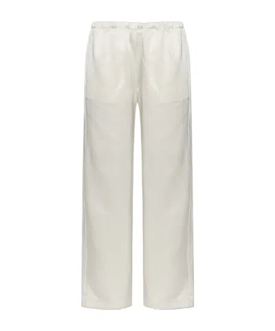 Rohe Wide-leg Satin Trousers In Neutral