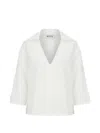 Rohe Wingtip-collar Top In White