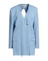 Rohe Róhe Woman Blazer Sky Blue Size 8 Viscose
