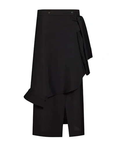 Rohe Róhe Woman Maxi Skirt Black Size 12 Virgin Wool, Mohair Wool