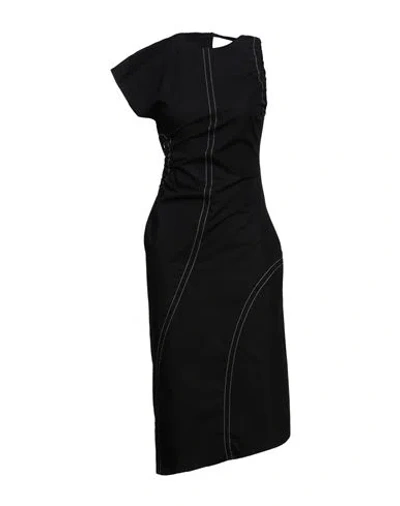 Rohe Róhe Woman Midi Dress Black Size 8 Cotton